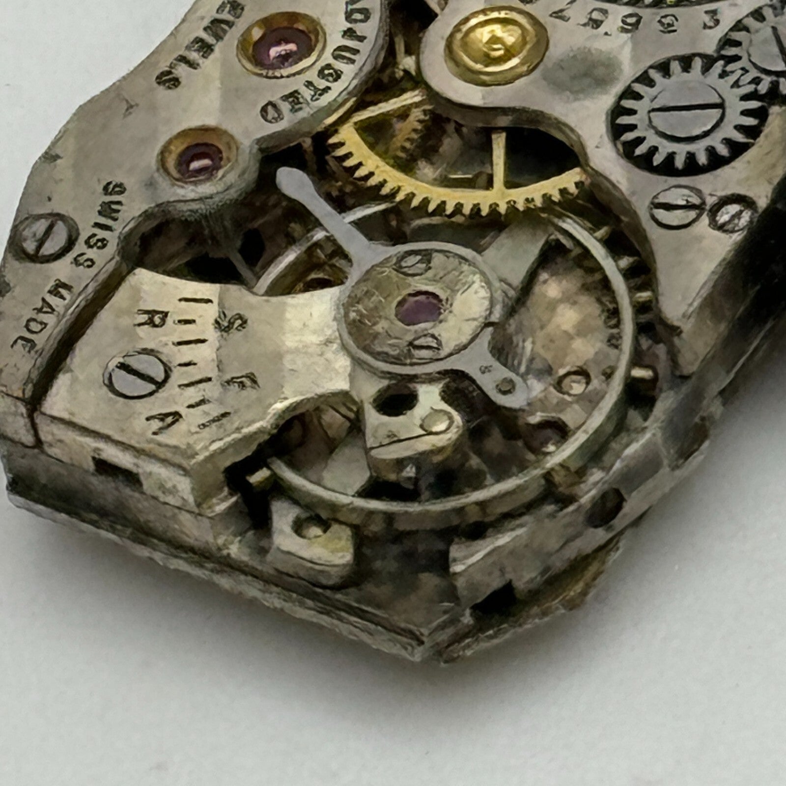 15.1mm Cyma Tavannes Ref 063 Balance Ok Swiss Watch Movement PARTS SPARES