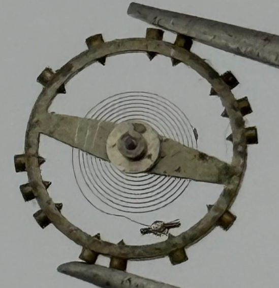 FHF 75 Balance Wheel Complete And Spring 5 1/4''' 203 M Watch Movement Parts NOS