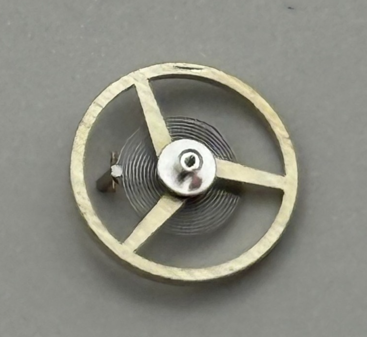 AS 1977-2 Balance Wheel Complete And Spring  1831 M Watch Movement Parts NOS