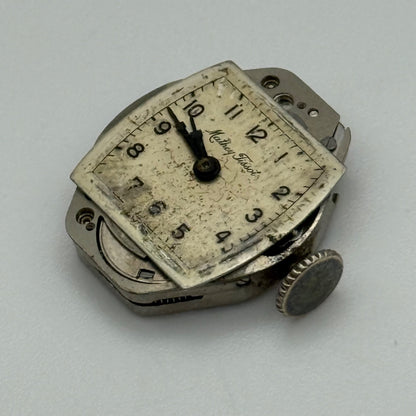 Mathey-Tissot 384 Watch Movement Running Manual Wind Vintage Swiss Parts Repair