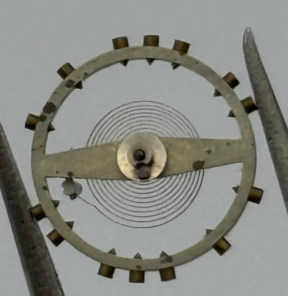 AS 984 Balance Wheel Complete And Spring 10 1/2''' 30 M Watch Movement Parts NOS