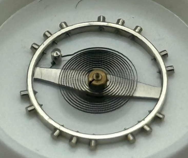 Felsa 4000 4010 Balance Wheel Complete And Spring 1435 M Watch Movement Parts 