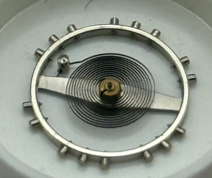 Felsa 4000 4010 Balance Wheel Complete And Spring 1435 M Watch Movement Parts 