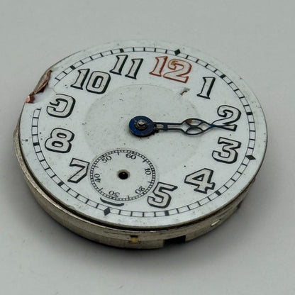 15 Jewels Trench Swiss Watch Movement Marvin 362 ? Vintage Parts Repair 29.8mm