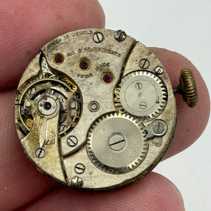 23.6mm Possibly Movado 15 Jewels 4 Adjustments Manual Wind Swiss Watch Movement