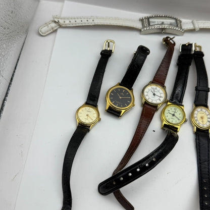 Large Bundle Of Vintage / Modern Quartz Watches Joblot UNTESTED PARTS REPAIR