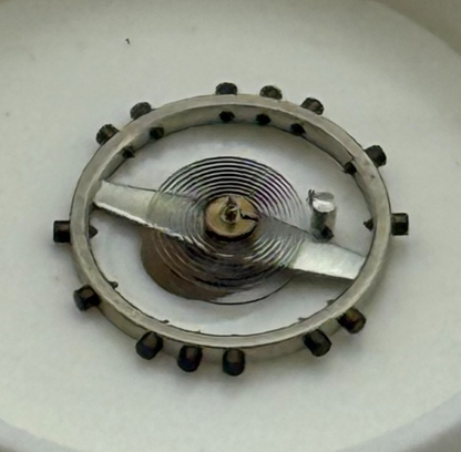 Felsa 1580 Balance Wheel Complete And Spring 6 3/4’’’ 379 Watch Movement Parts 