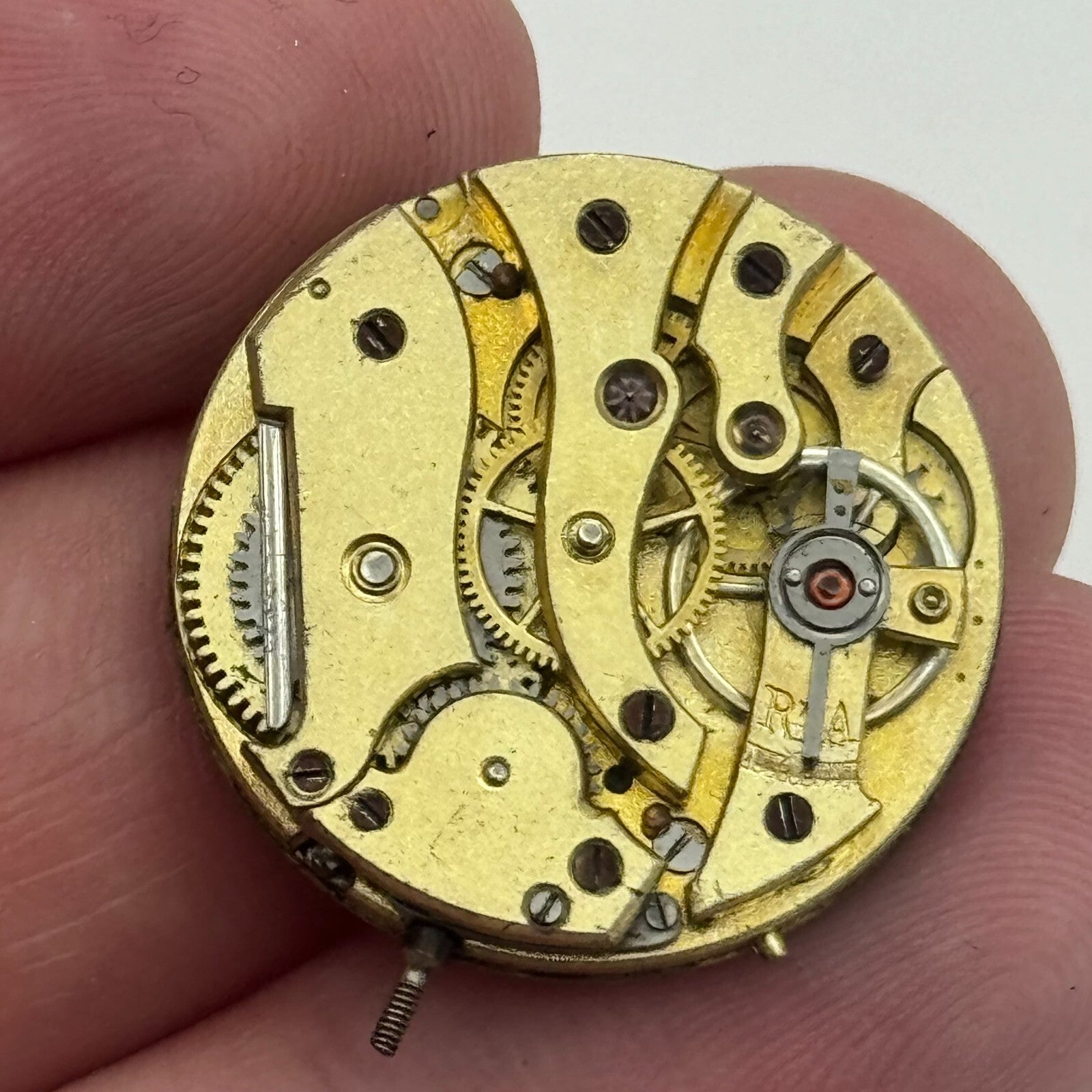 24.1mm Unidentified High Grade Manual Wind Watch Movement Vintage PARTS REPAIR