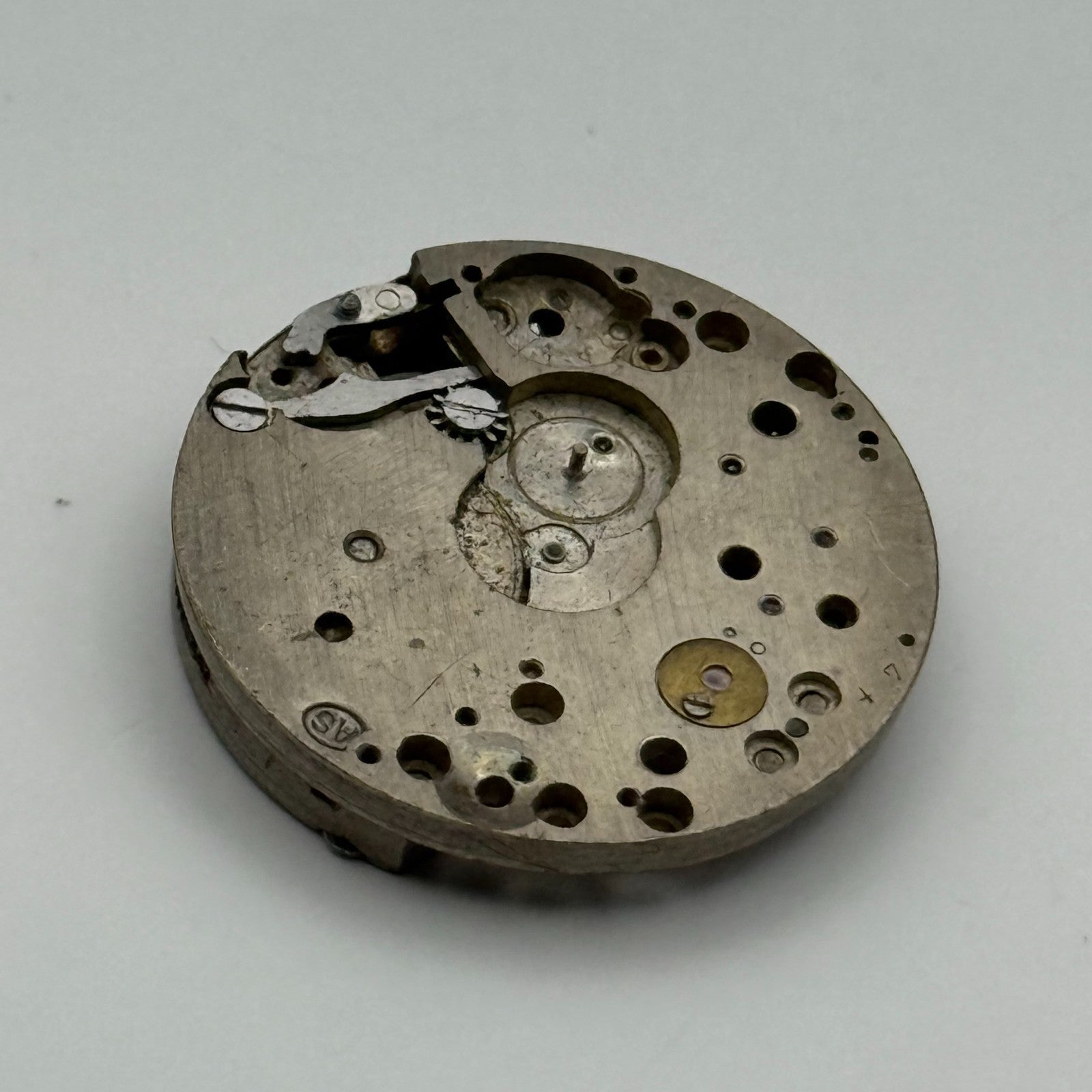 AS A Schild Watch Movement Manual Wind Vintage Swiss Parts Repair Spares 23.7mm