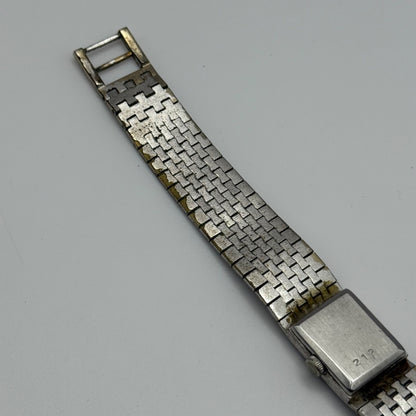 15mm Vintage Rotary Swiss Bark Affect Stainless Manual Wind Watch PARTS / REPAIR