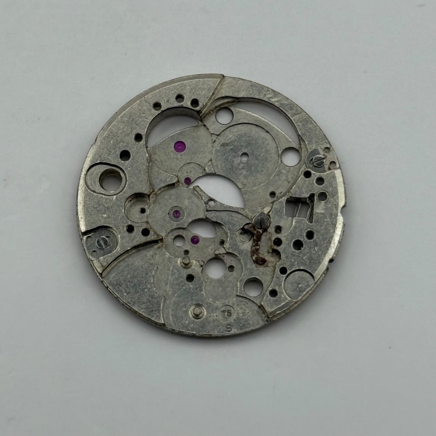 Hamilton 75 British Military Watch Movement Incomplete Vintage Parts 25.9mm