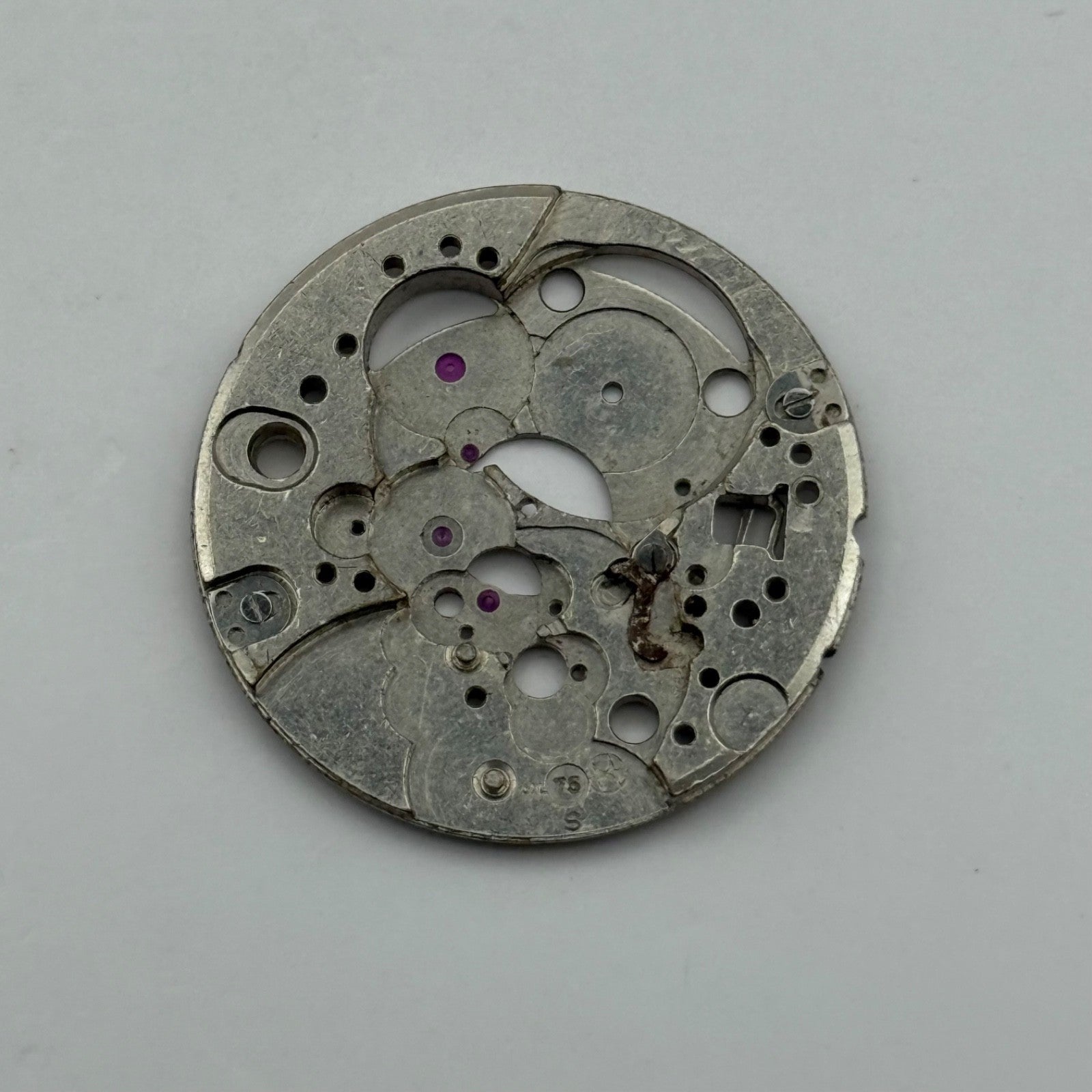 Hamilton 75 British Military Watch Movement Incomplete Vintage Parts 25.9mm