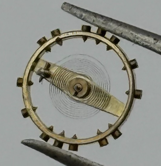 ETA 2485 Balance Wheel Complete And Spring  1379 M Watch Movement Parts 