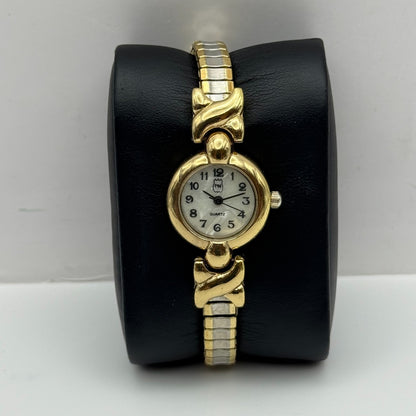 21mm Working Ladies Two Tone Philip Mercier S565S Quartz Watch Expandable Strap