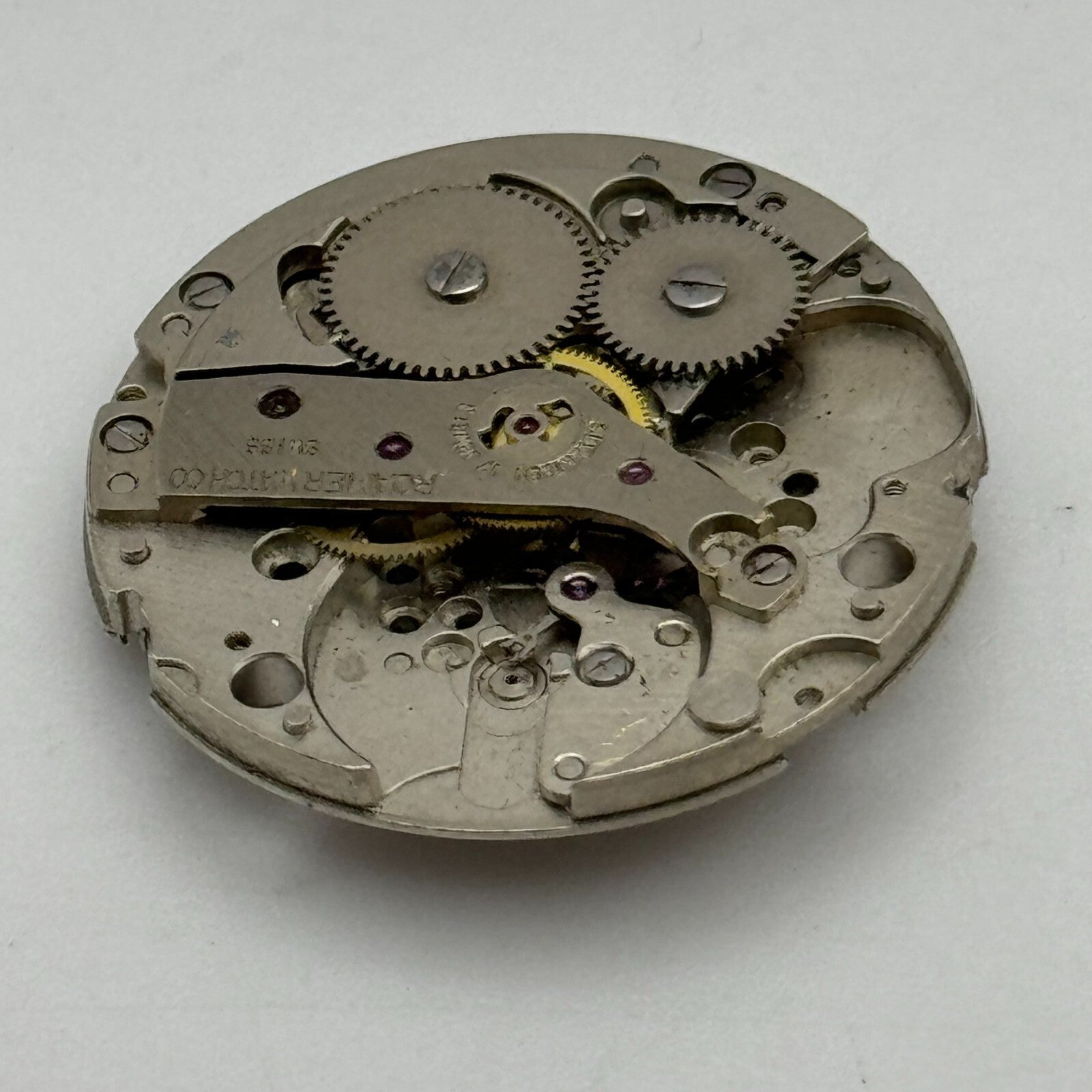 26mm Men's Roamer Cal 43 Partial Manual Wind Watch Movement Swiss Made PARTS