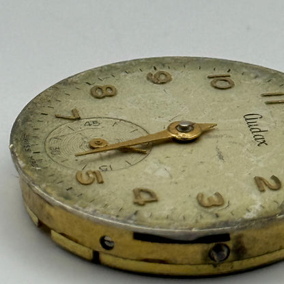 Audax 180 Watch Movement Manual Wind Vintage Swiss Parts Repair Spares 24.4mm