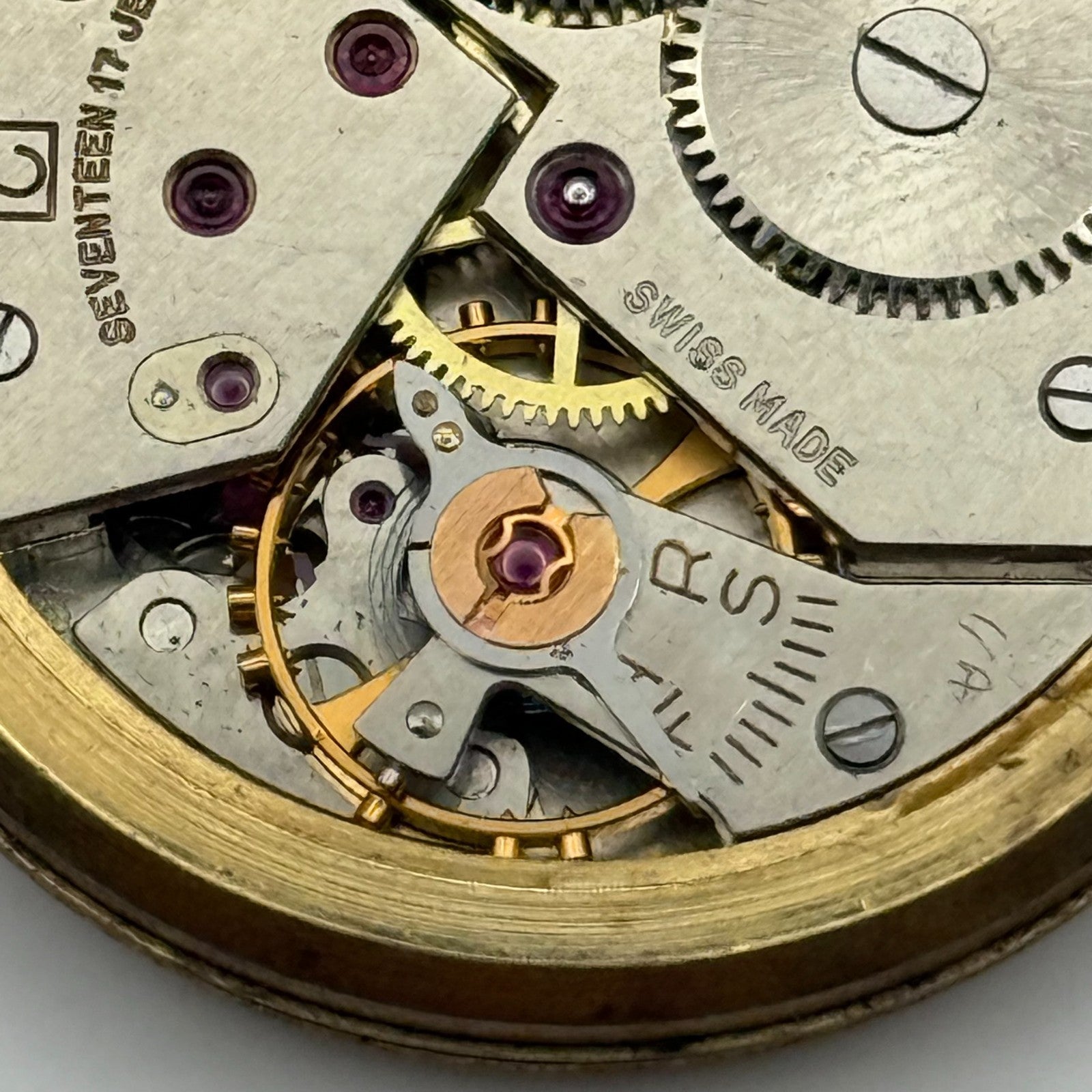 Felsa 398 Watch Movement Trebex Running Manual Wind Vintage Parts Repair 32.6mm