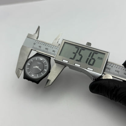 33mm Vintage 1999 Swatch SFB107G Noir De T Metal Watch UNTESTED PARTS REPAIR