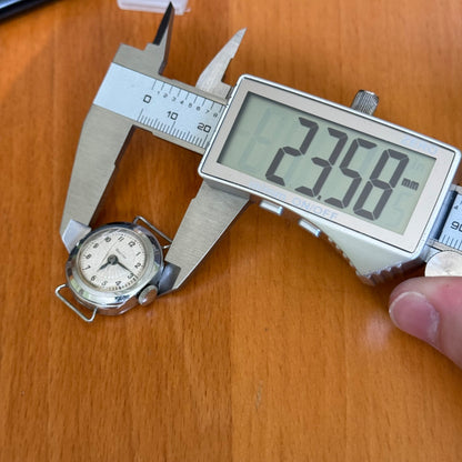 23mm Vintage Westclox Made In Uk Silver Tone Manual Wind Watch PARTS / REPAIR