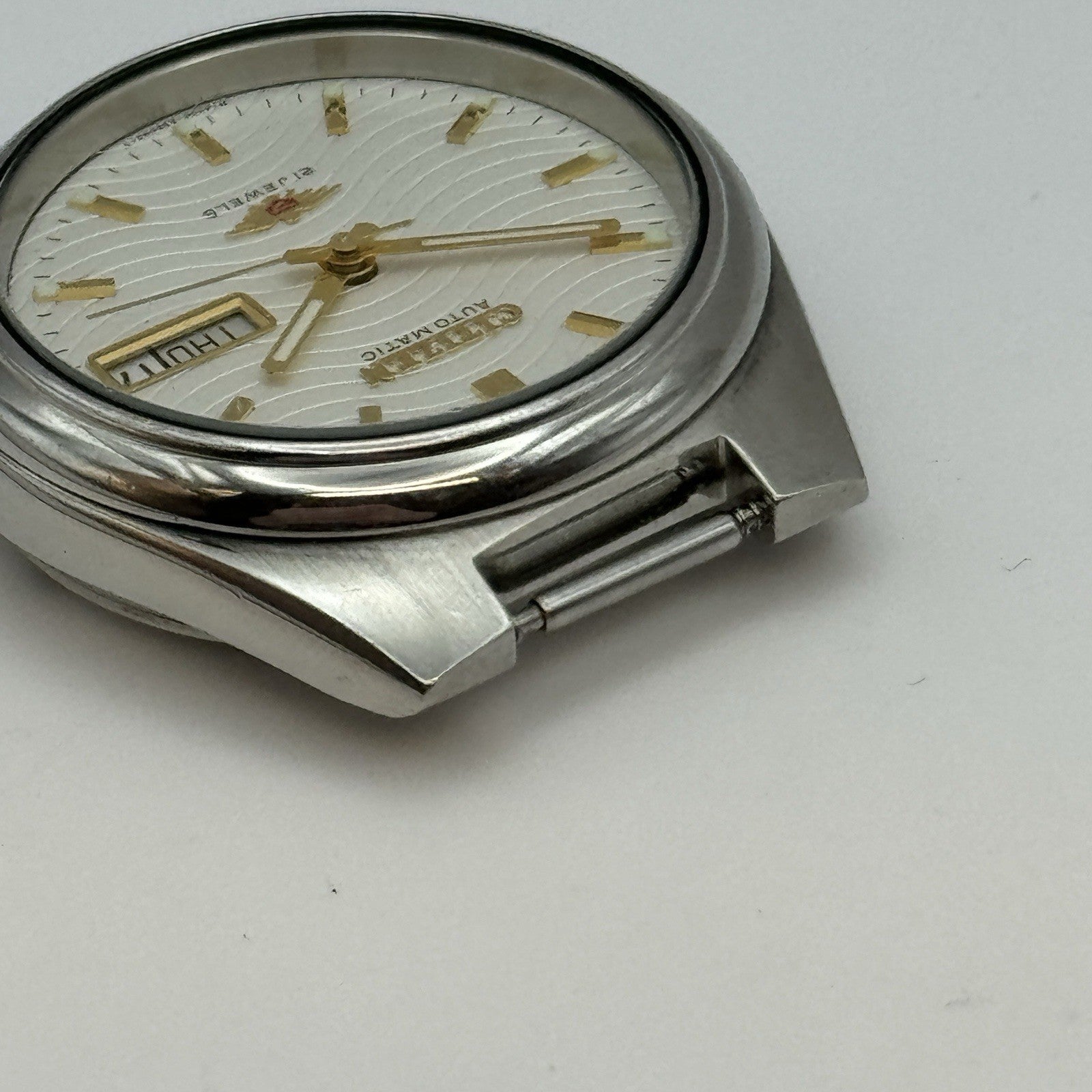 35mm Citizen 8200 Eagle 7 Automatic 4-R35314 Vintage Watch To Restore Arabic