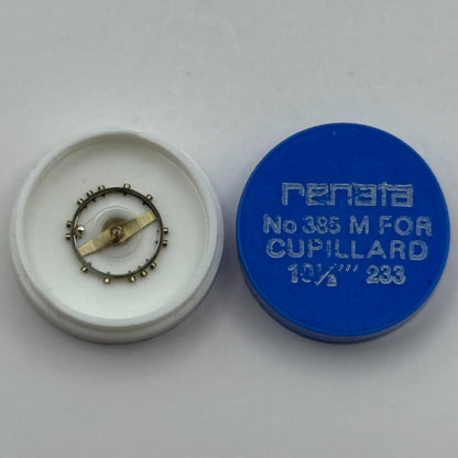 Cupillard 233 Balance Wheel Complete And Spring 10 1/2''' Watch Movement Parts