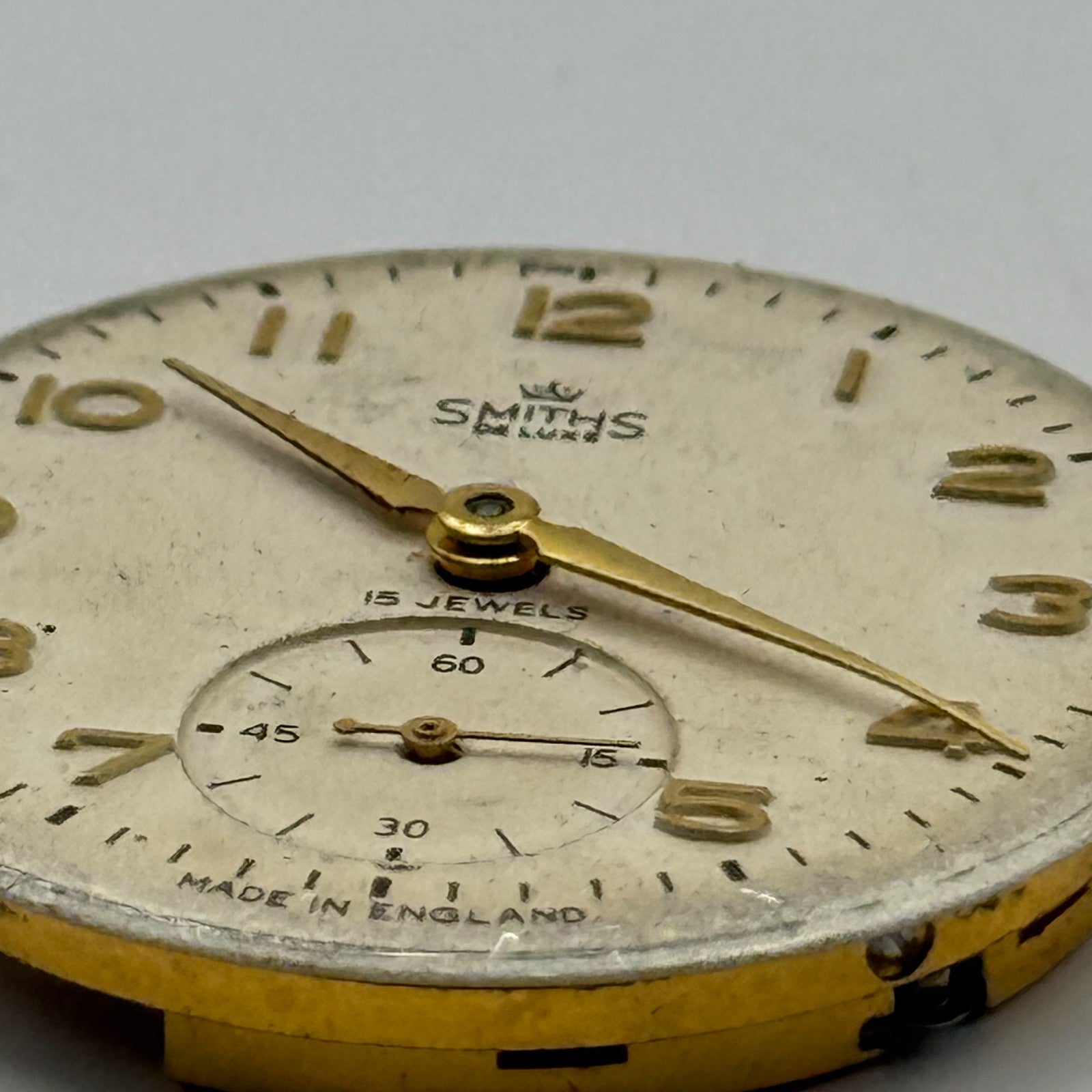 Smiths De Luxe C277089 Watch Movement Manual Wind Vintage Parts Repair 26.6mm