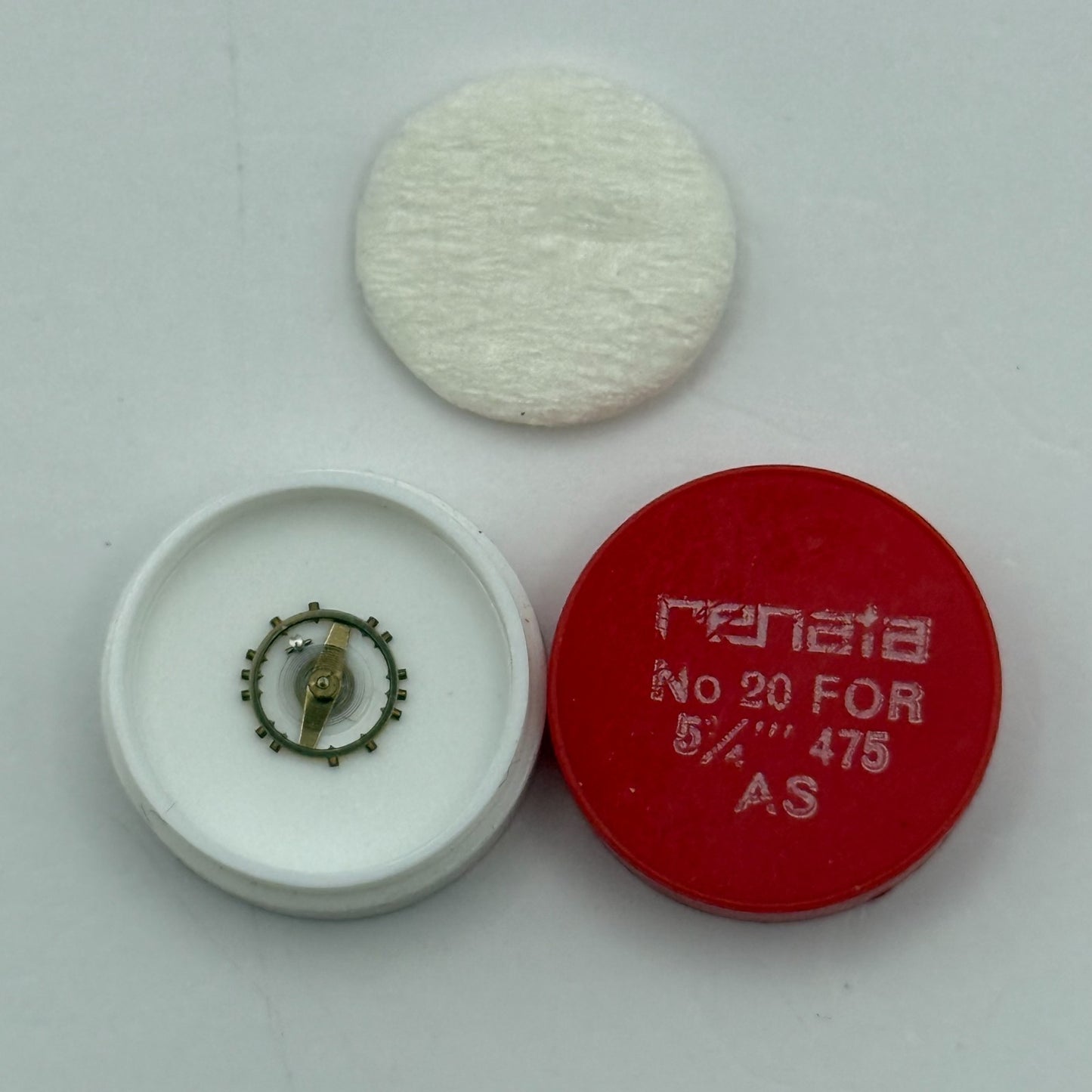 AS 475 Balance Wheel Complete And Spring 5¼''' 20 Watch Movement Parts NOS