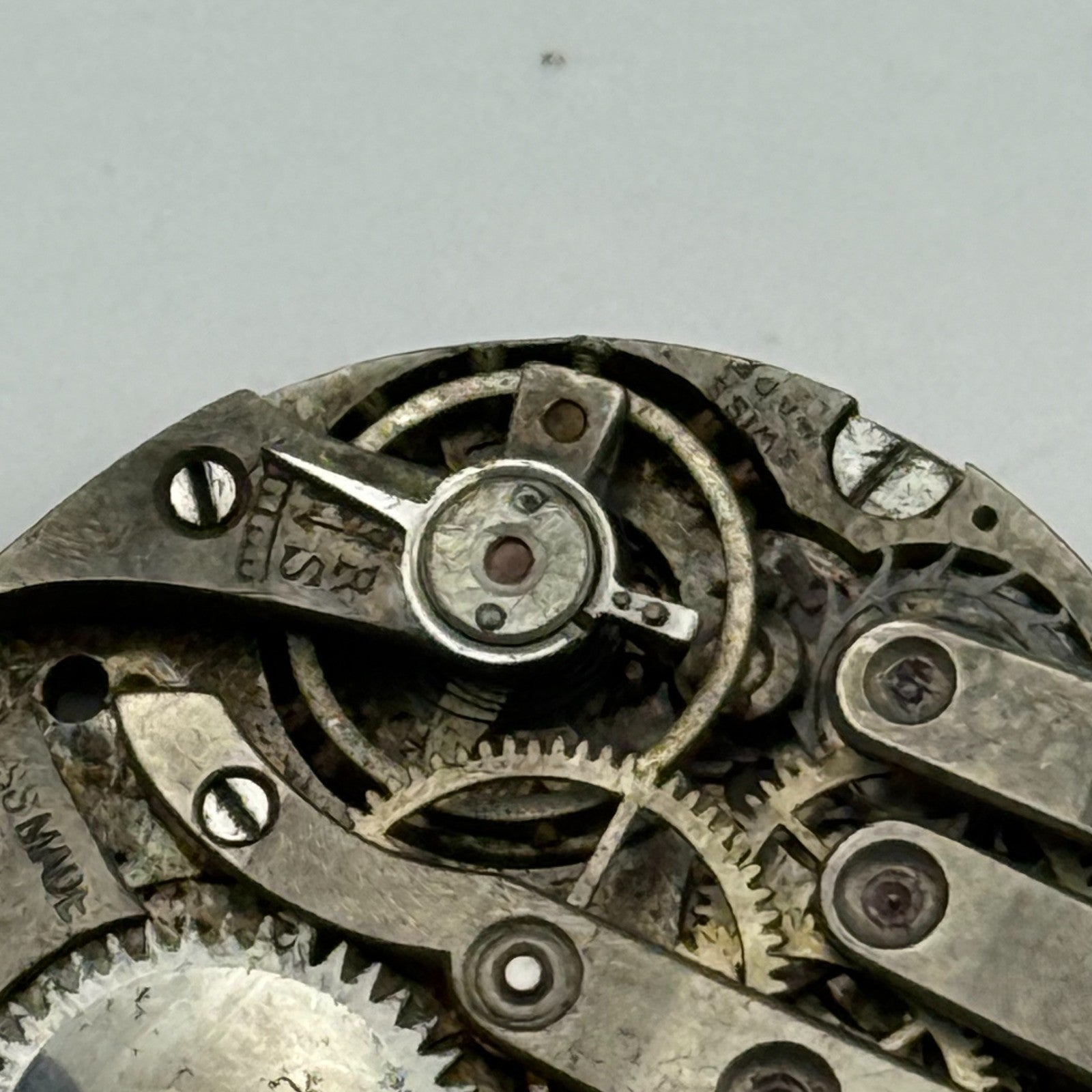 AS A Schild Swiss Watch Movement Manual Wind Vintage Parts Repair Spares 24.7mm