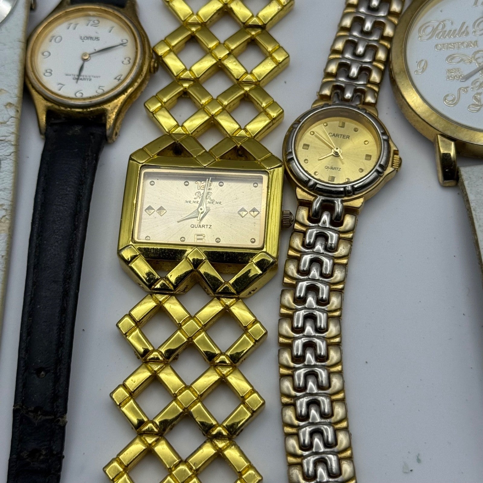 Bundle Of 16 Quartz Watches Job Lot Modern / Vintage Untested Parts / Repair