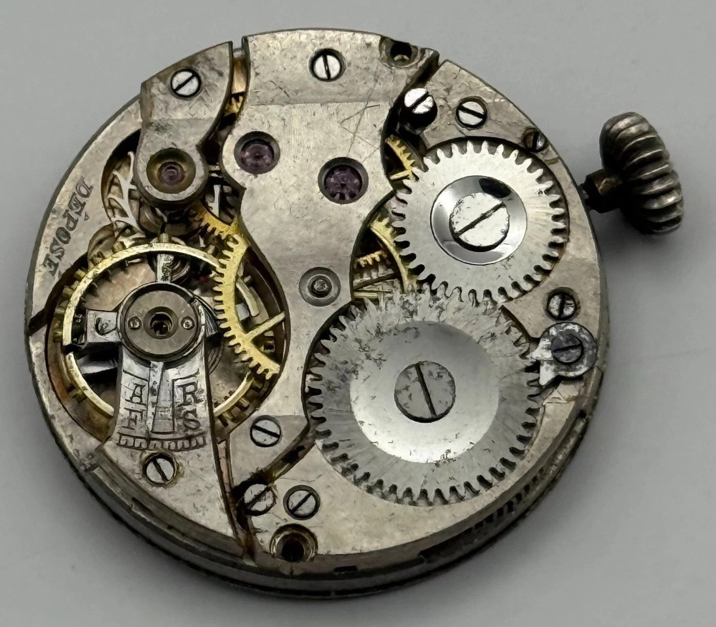 Depose 858 Patent 51482 Trench Watch Movement Manual Wind Vintage Parts 24.8mm