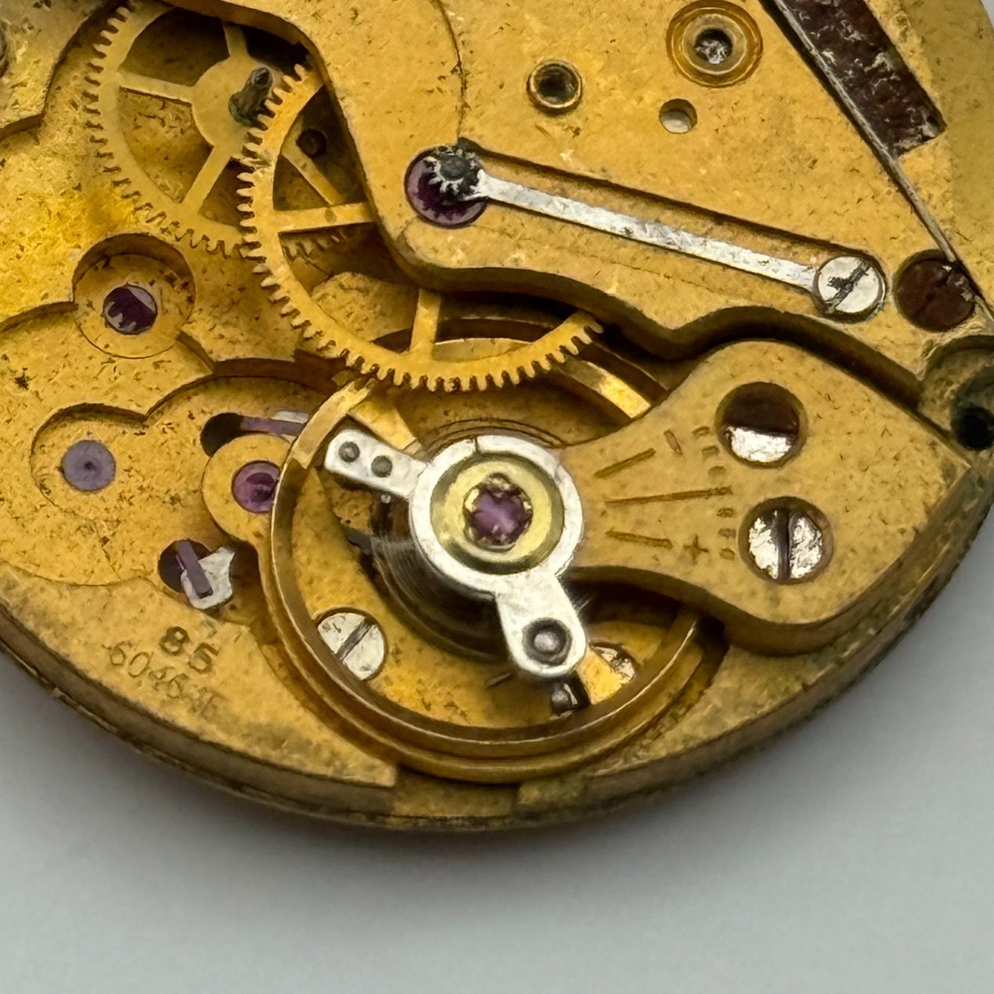 Smiths De Luxe 60464e Cal 85 Watch Movement Manual Wind Vintage Parts 26.9mm