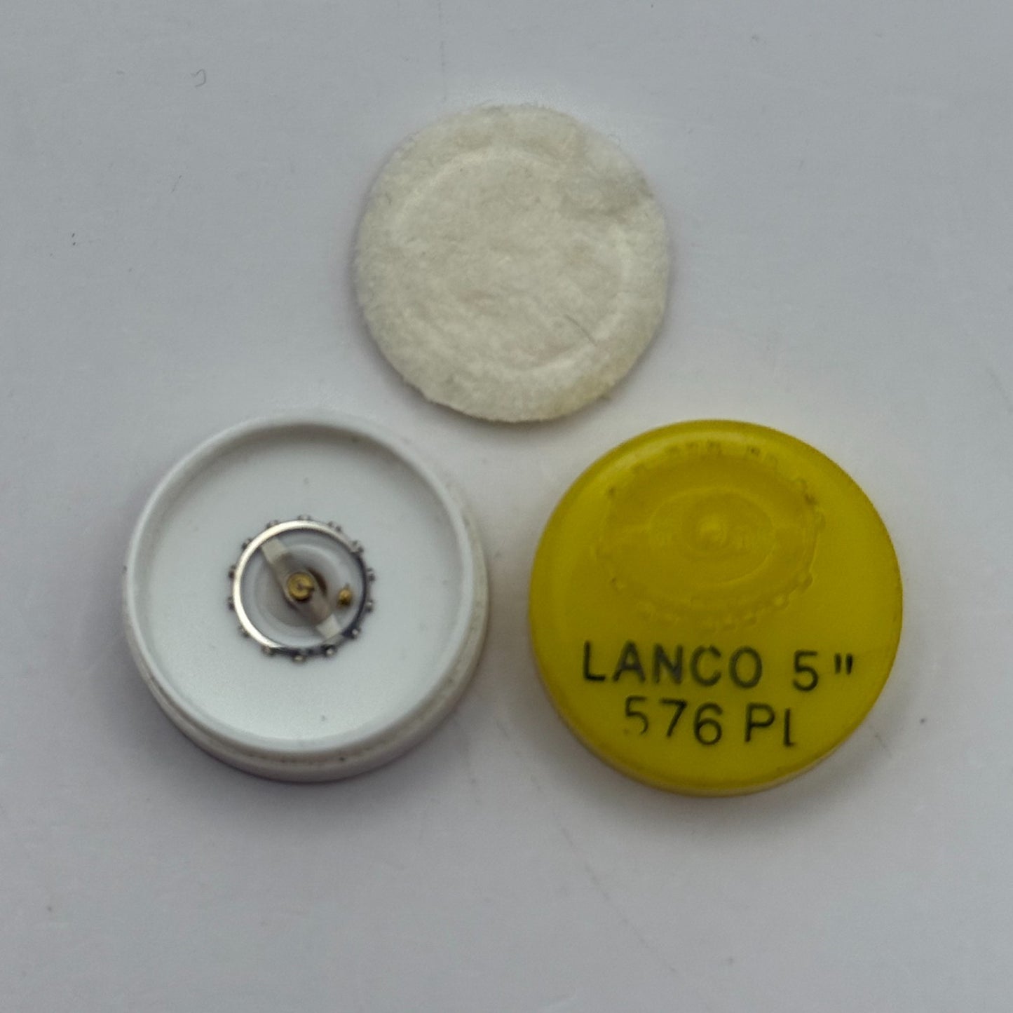 Lanco 576 Balance Wheel Complete And Spring  5’’’ PL Watch Movement Parts NOS