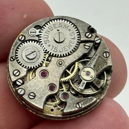 23.6mm Mens Sunbeam Balance Ok Trench Watch Movement Manual Wind Swiss PARTS