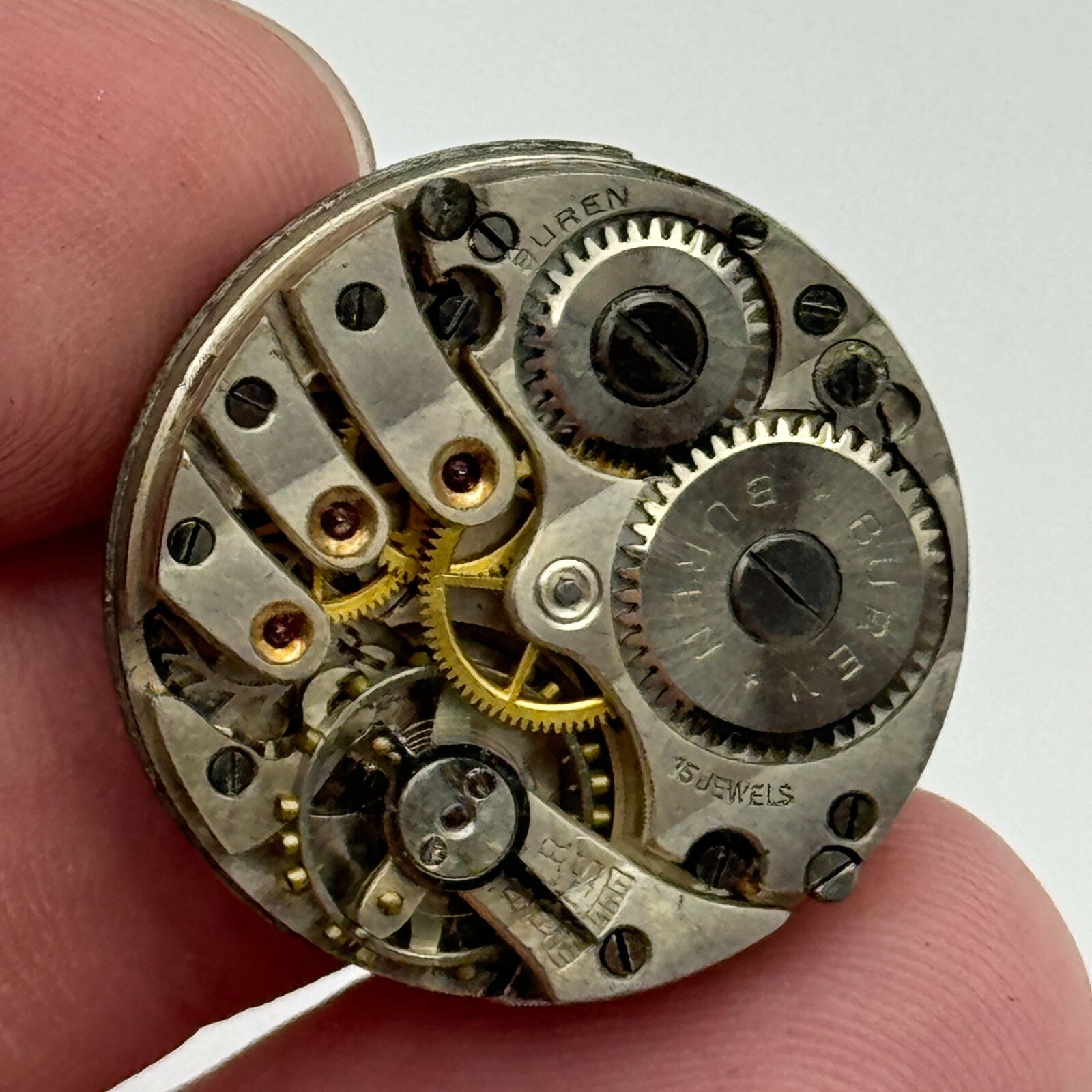 23.6mm Buren Dawsons LTD Dunedin Manual Wind Watch Movement Swiss Vintage PARTS