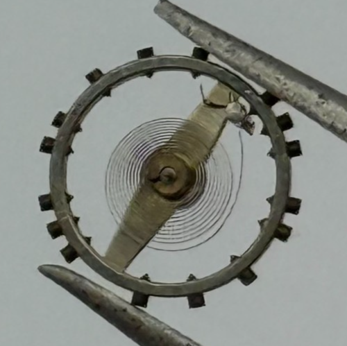 Peseux 60 Balance Wheel Complete And Spring  8¾''' 274 Watch Movement Parts NOS