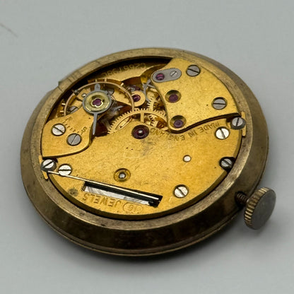 Smiths De Luxe 18 Jewels Watch Movement Manual Wind Vintage Parts Repair 32.3mm