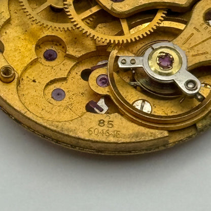 Smiths De Luxe 60464e Cal 85 Watch Movement Manual Wind Vintage Parts 26.9mm