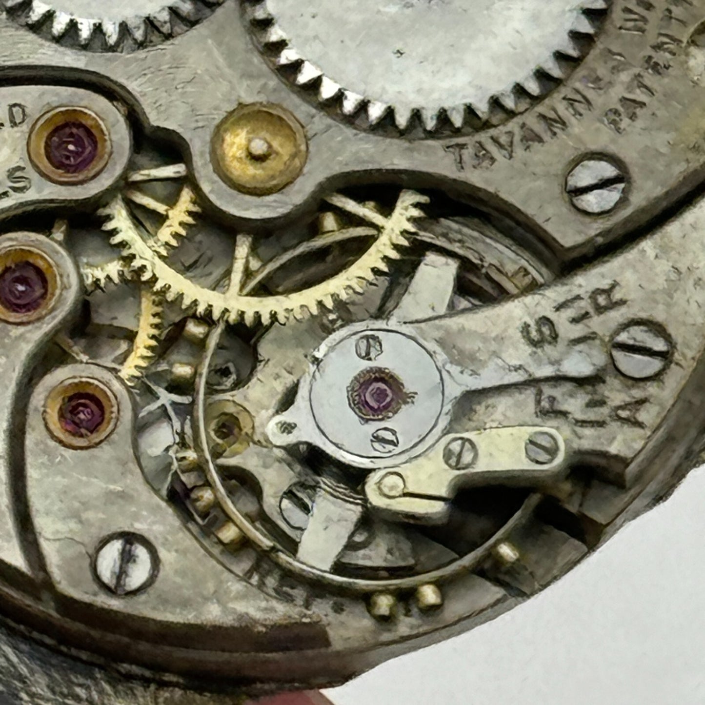 23.6mm Cyma Ref 010 Tavannes Manual Wind 15 Jewels Watch Movement Vintage PARTS