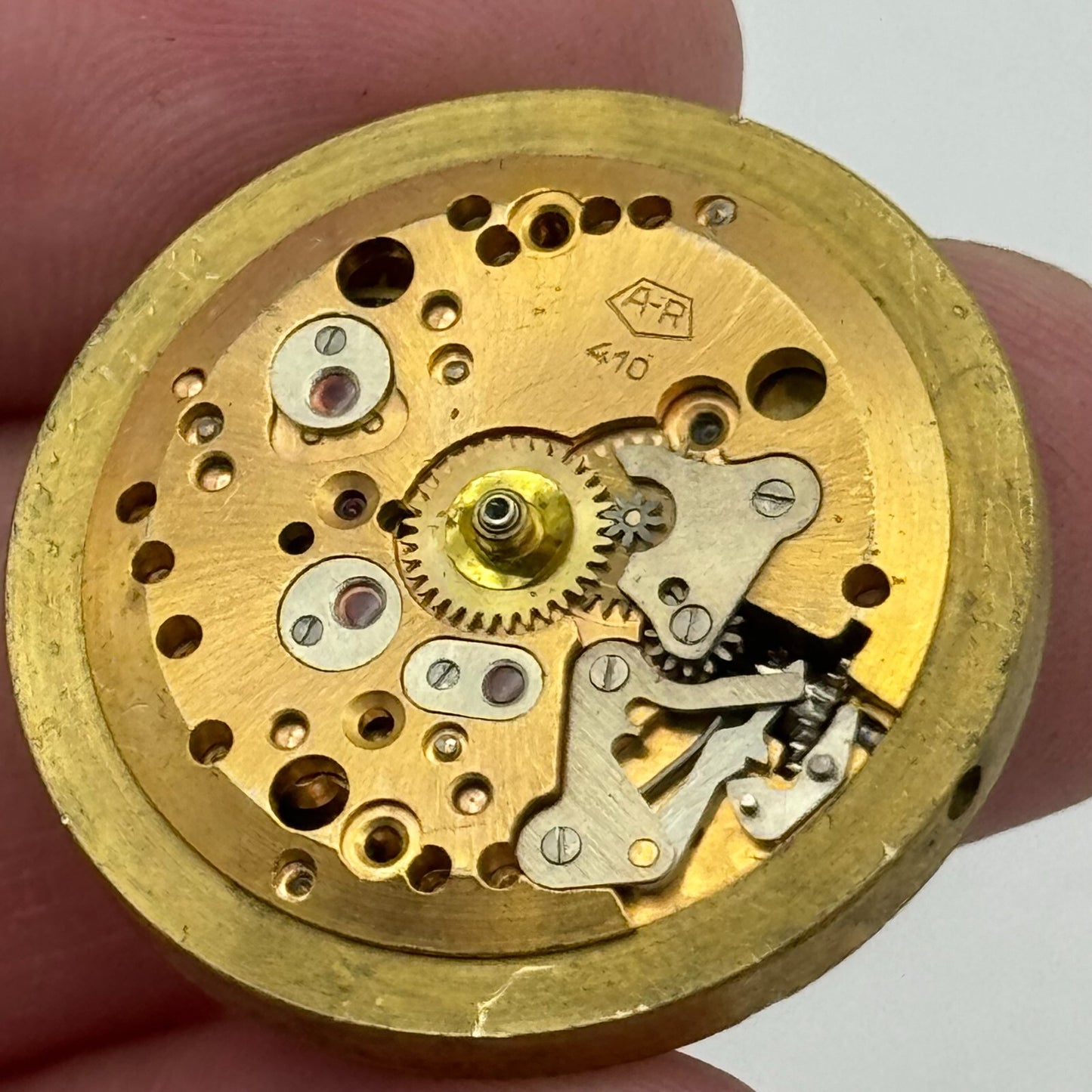 28.3mm Enicar A-R 410 Accurist Manual Wind Watch Movement Swiss Vintage PARTS