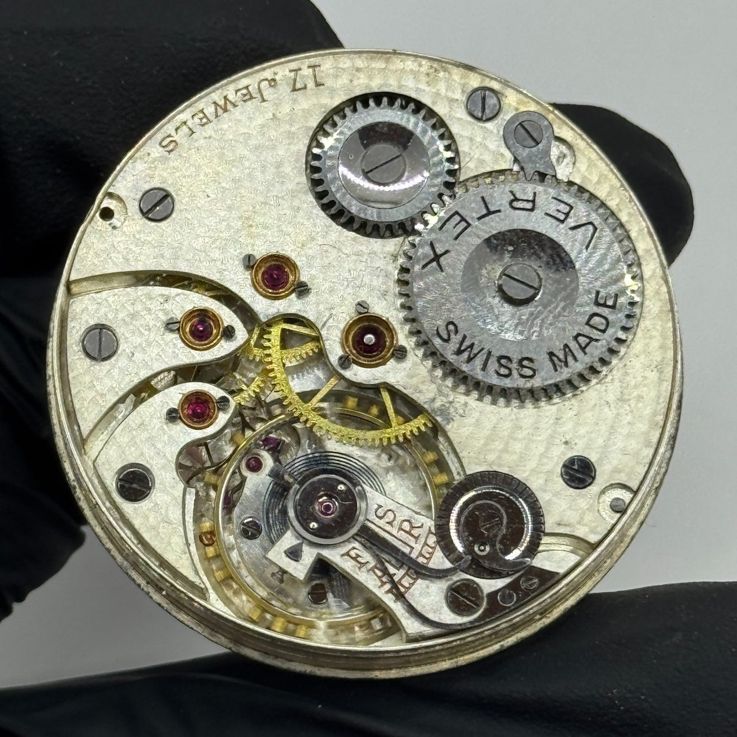 High Grade Vertex Pocket Watch Movement Hunter Jays Essex Parts 43mm