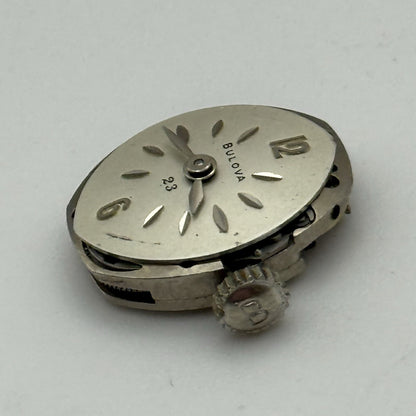 13.1mm Vintage Ladies Bulova 5AT Manual Wind Swiss Watch Movement PARTS REPAIR