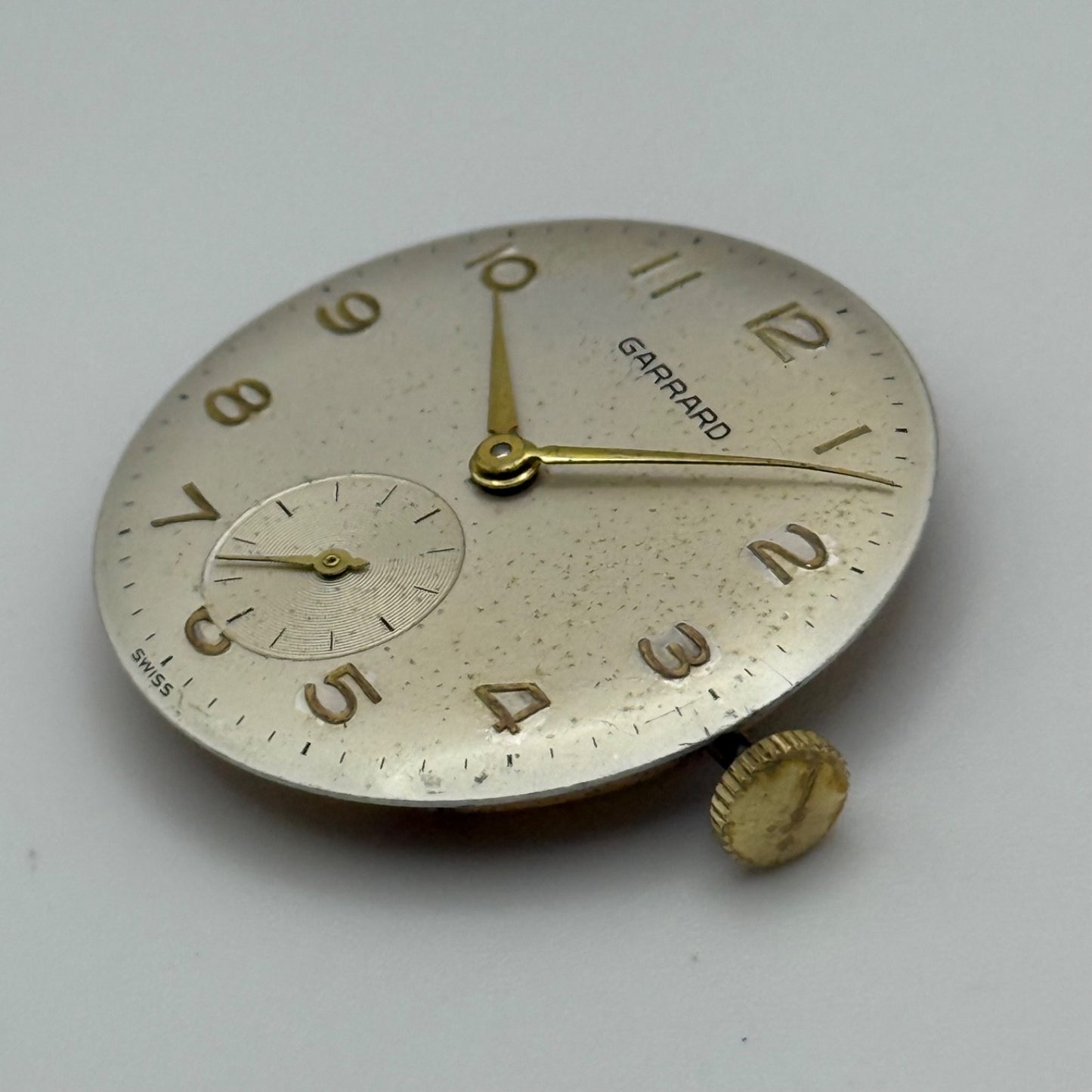 Garrard Felsa 391 Running Watch Movement Manual Wind Vintage Swiss Parts 27mm