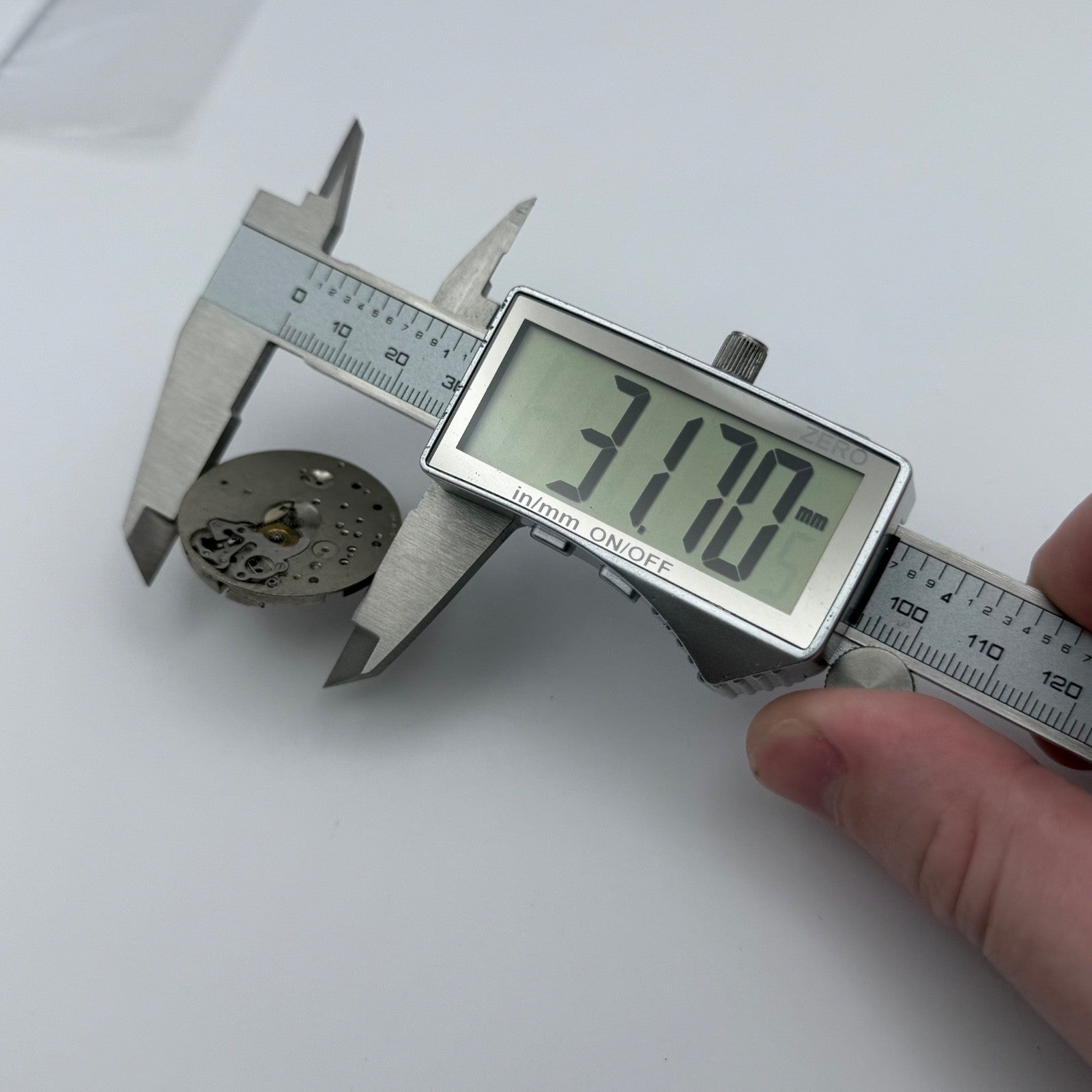 Landeron Brevet Watch Movement Chronograph Vintage Incomplete Parts Swiss 31.7mm