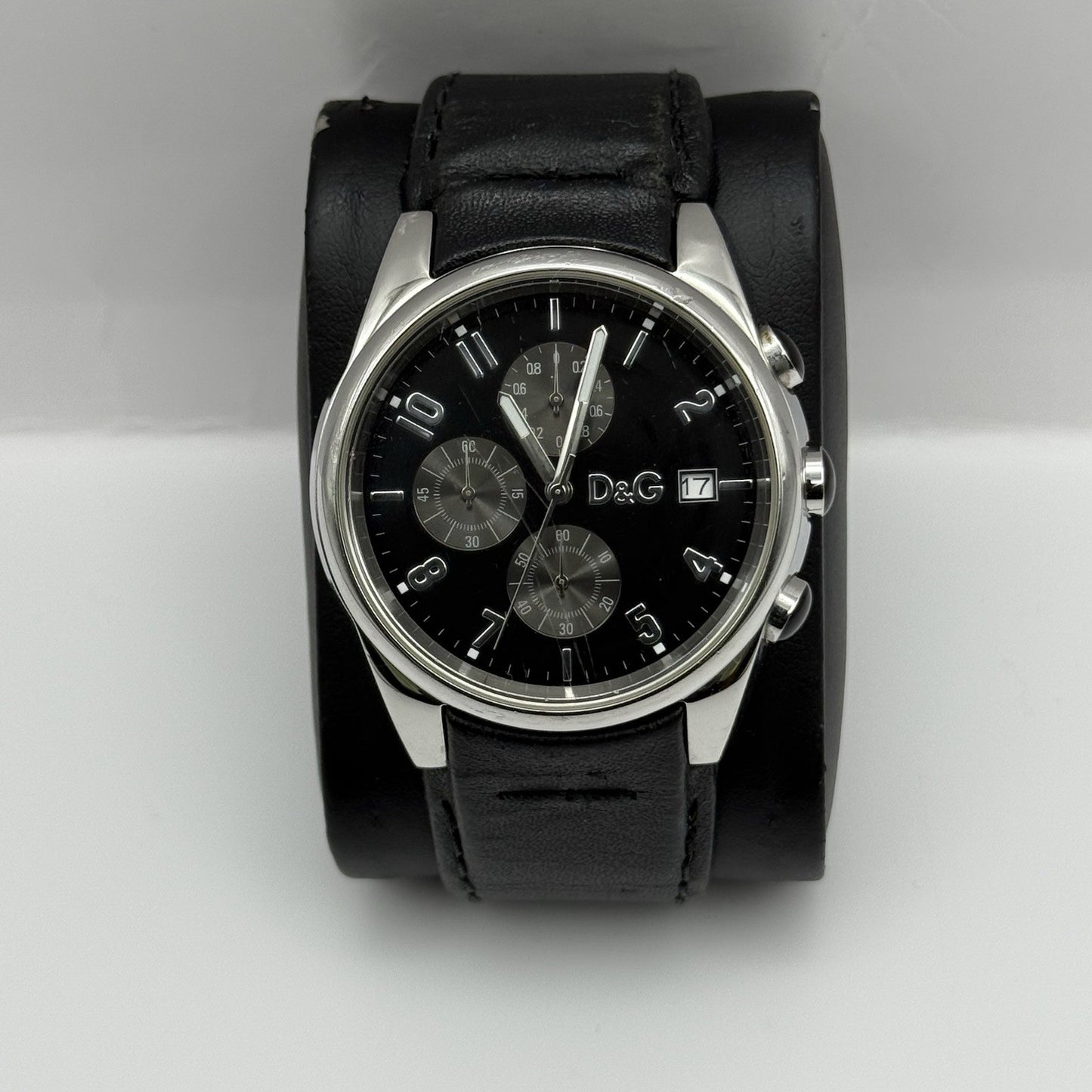 Dolce & Gabbana D&G 40mm Working Quartz Watch Date Display Stainless Steel