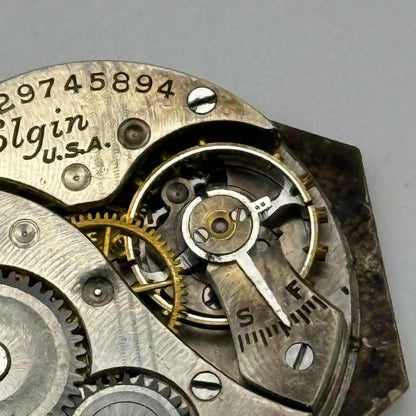 1927 Vintage 10/0s Elgin 447 Model 4 American Watch Movement PARTS REPAIR SPARES