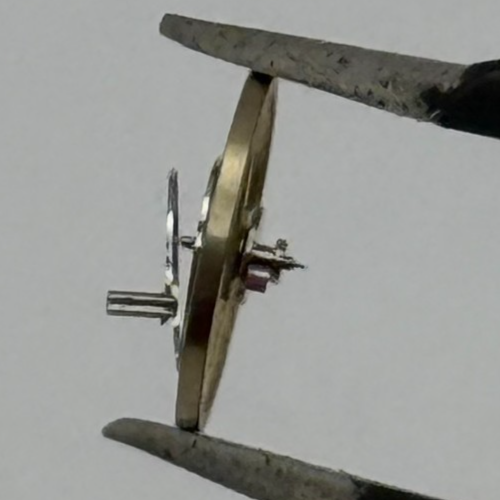 ST 69 Balance Wheel Complete And Spring 6 3/4-8'''  1155 Watch Movement Parts 