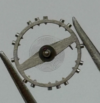 ETA 2412 Balance Wheel Complete And Spring 6¾''' 1257 M Watch Movement Parts NOS