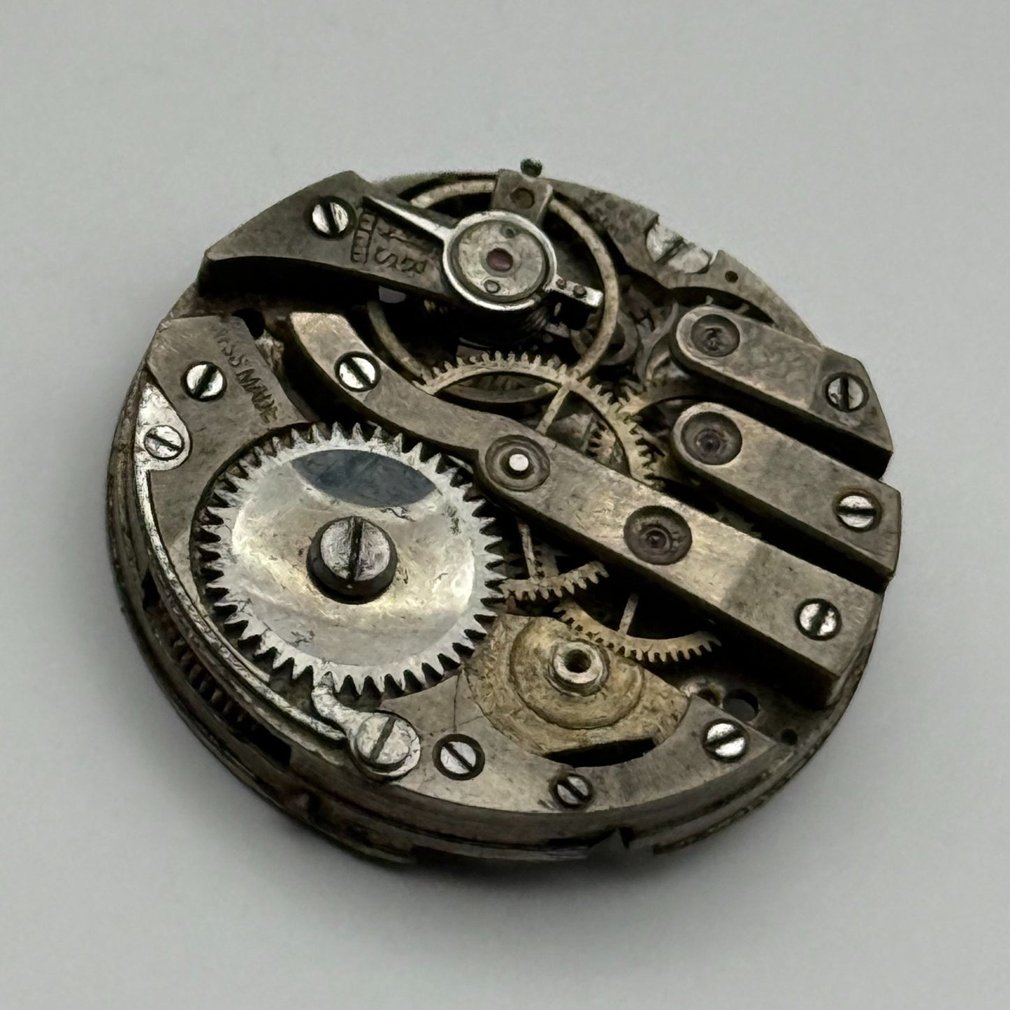 AS A Schild Swiss Watch Movement Manual Wind Vintage Parts Repair Spares 24.7mm