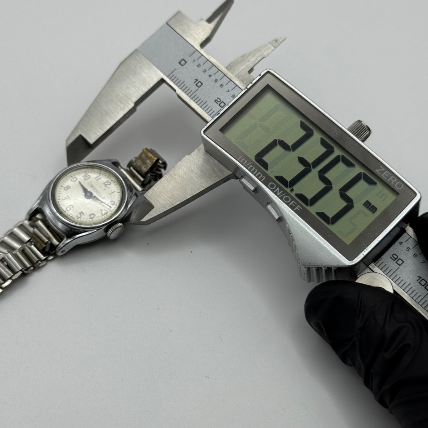 23mm Vintage Timex Cinderella Bonklip Bracelet Manual Wind Watch PARTS / REPAIR