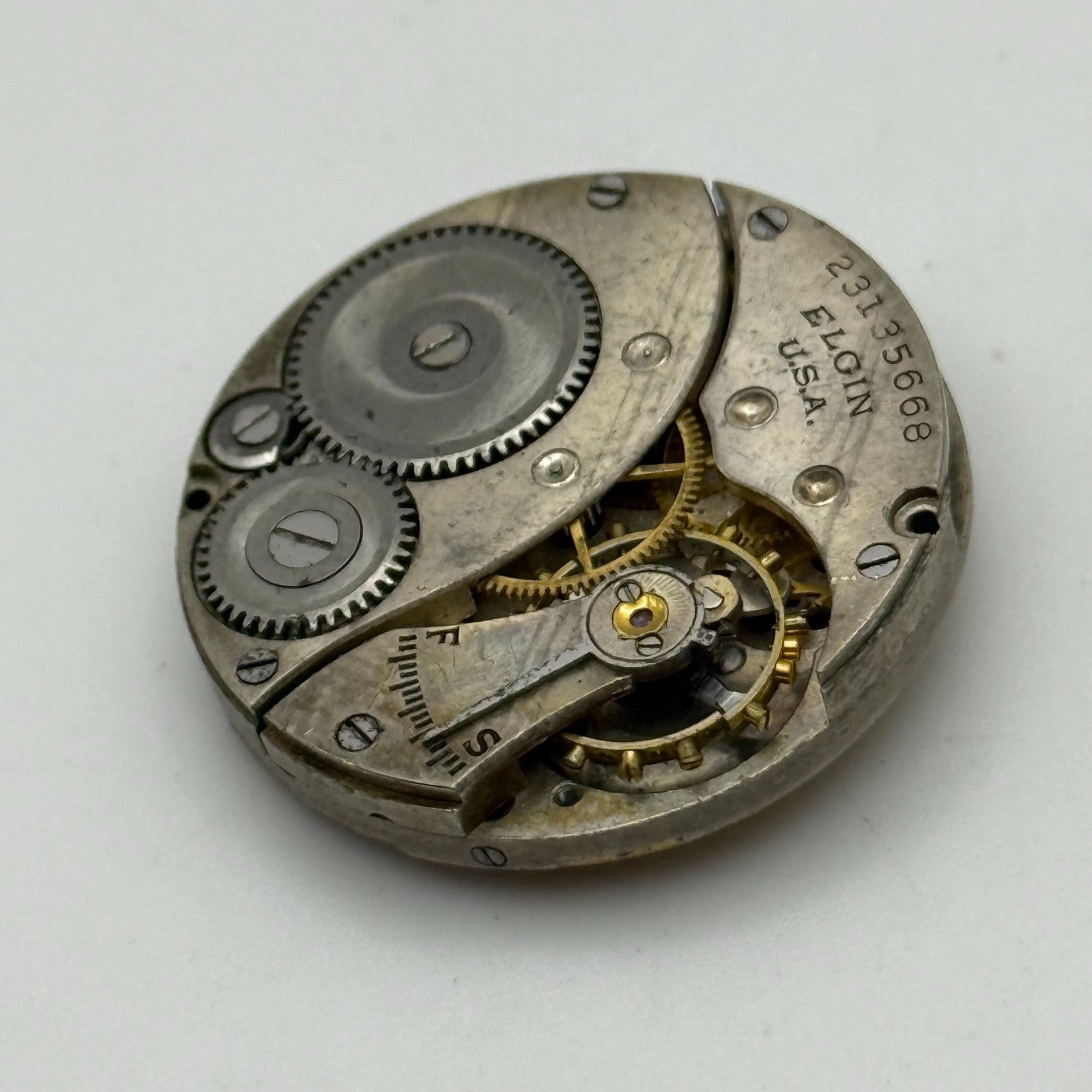 1921 Antique 3/0s Elgin 463 Model 3 American Watch Movement PARTS REPAIR SPARES